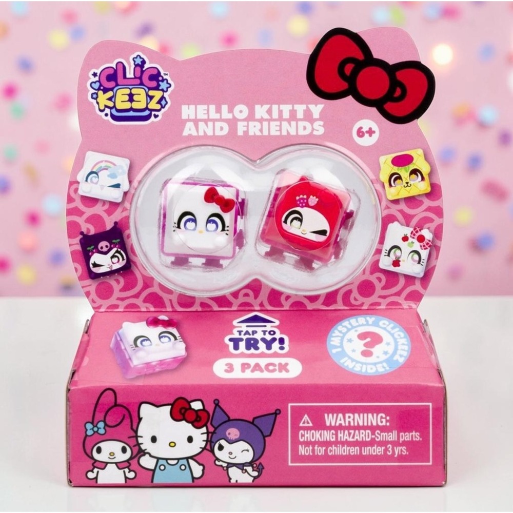 Clickeez Hello Kitty and Friends by 3pk Fidget Toy RANDOM